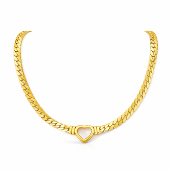 Stainless steel collet - heart