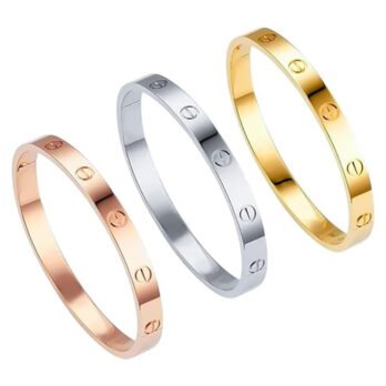 Cartier Stainless Steel Bracelet Set - 3 Colors
