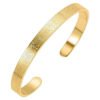 Stainless steel bracelet with the Throne Verse inscription - Gold