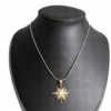 Stainless steel chain with a star design silver and gold