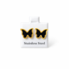 Stainless Steel Butterfly Earrings - Black