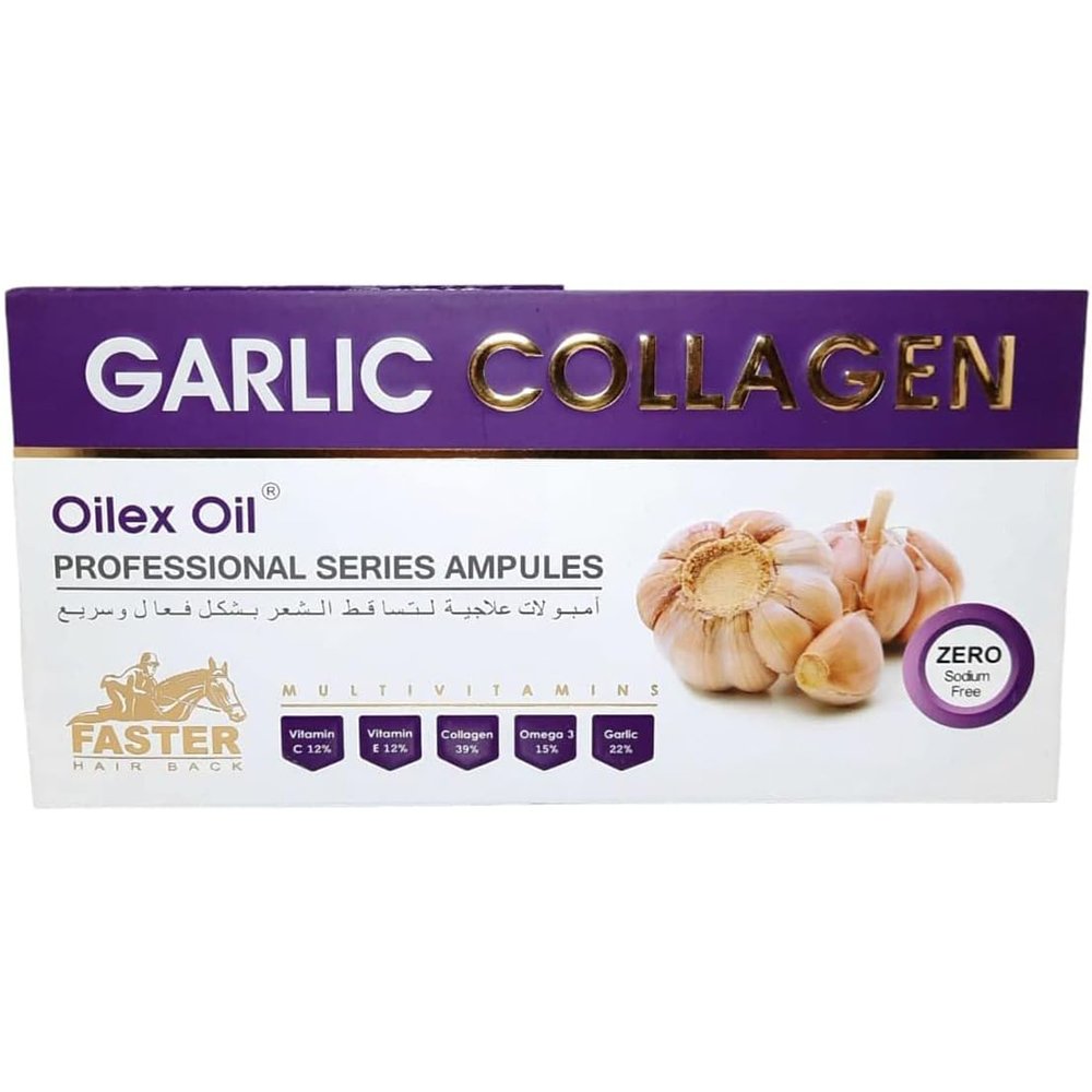 1007826 Faster Oilex Oil with Garlic and Collagen - 5 Ampoules