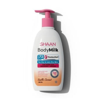 Shaan Milk Body Moisturizer with Vanilla and Coconut Scent - 300ml