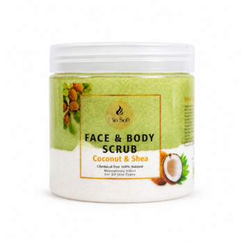 Bio Soft Face and Body Scrub with Coconut And Shea - 500ml