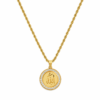 Stainless steel chain with the word "Allah" inscribed in a circle