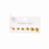 Pack of stainless steel earrings in various shapes – 8