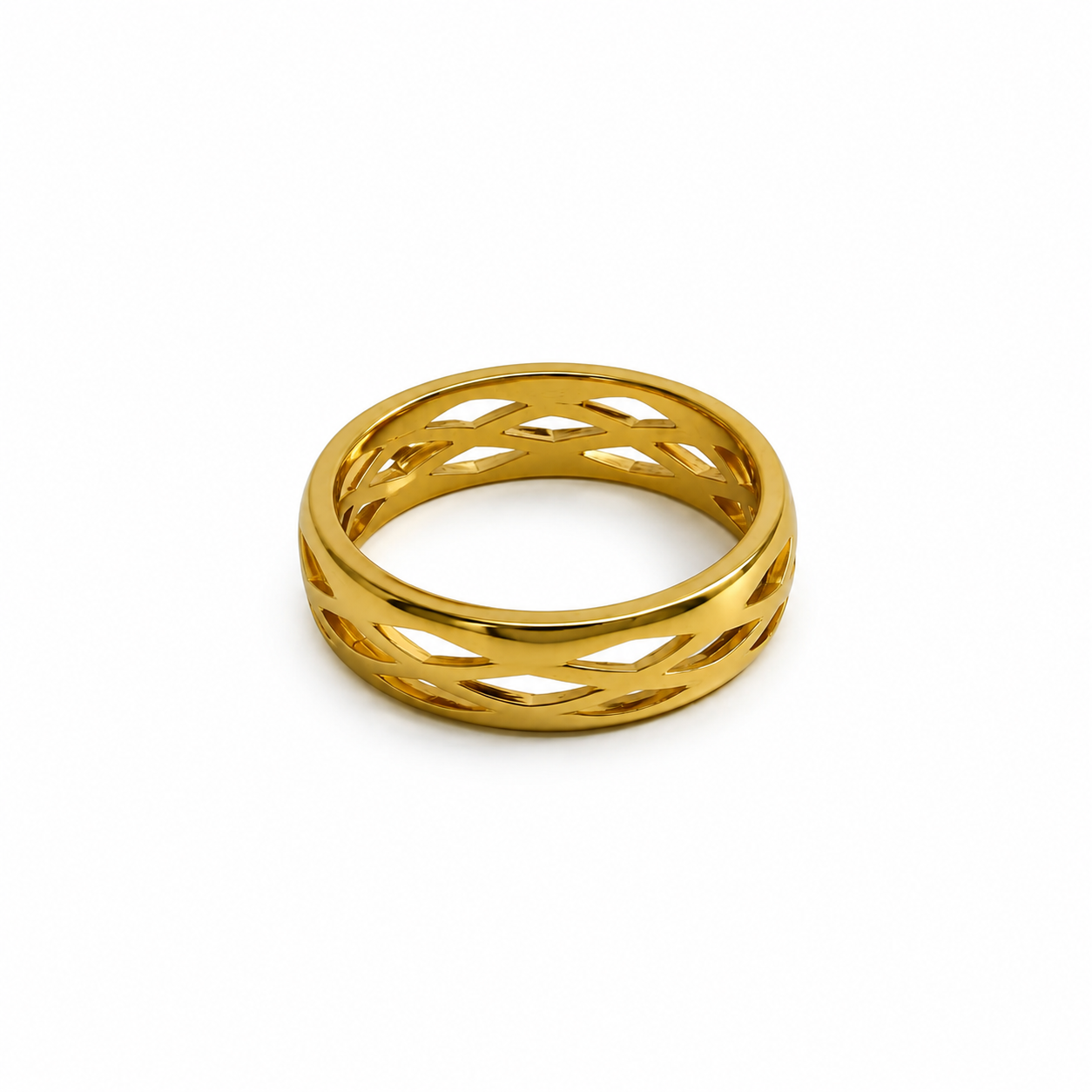 101472 Stainless steel ring empty Bombay – thin
