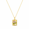 Stainless steel square flower chain