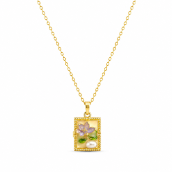 Stainless steel square flower chain