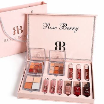 Rose Berry Blooming Bouquet Makeup Box - 12 Pieces