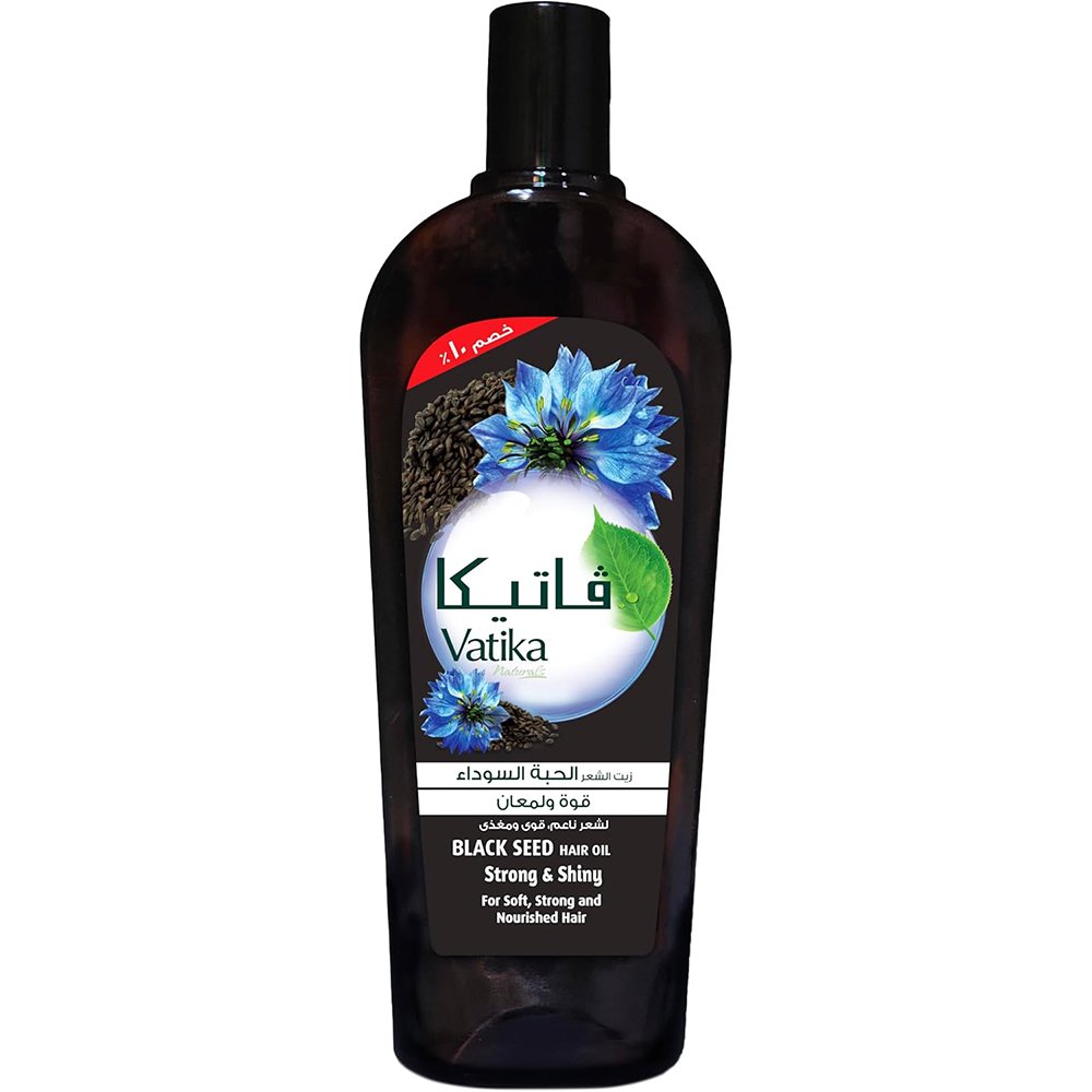1007859 Vatika Black Seed Hair Oil for Soft, Strong, and Nourished Hair - 180ml