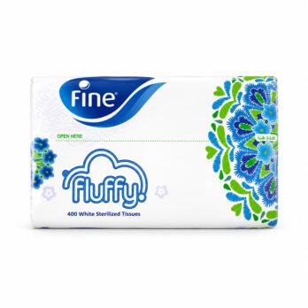 Fine Fluffy Facial Tissues - 400 Tissues